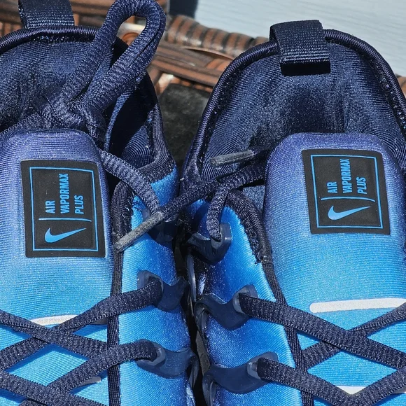 Nike Air Vapormax Plus Obsidian/Obsidian-Photo Blue (924453 401) Size 11 - Picture 2 of 9